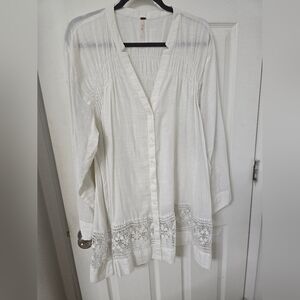 Free People Green Garden Tunic